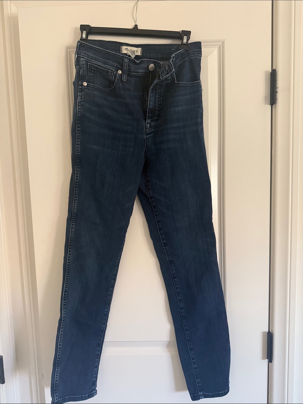 Madewell Skinny Jeans in Dark Wash Blue